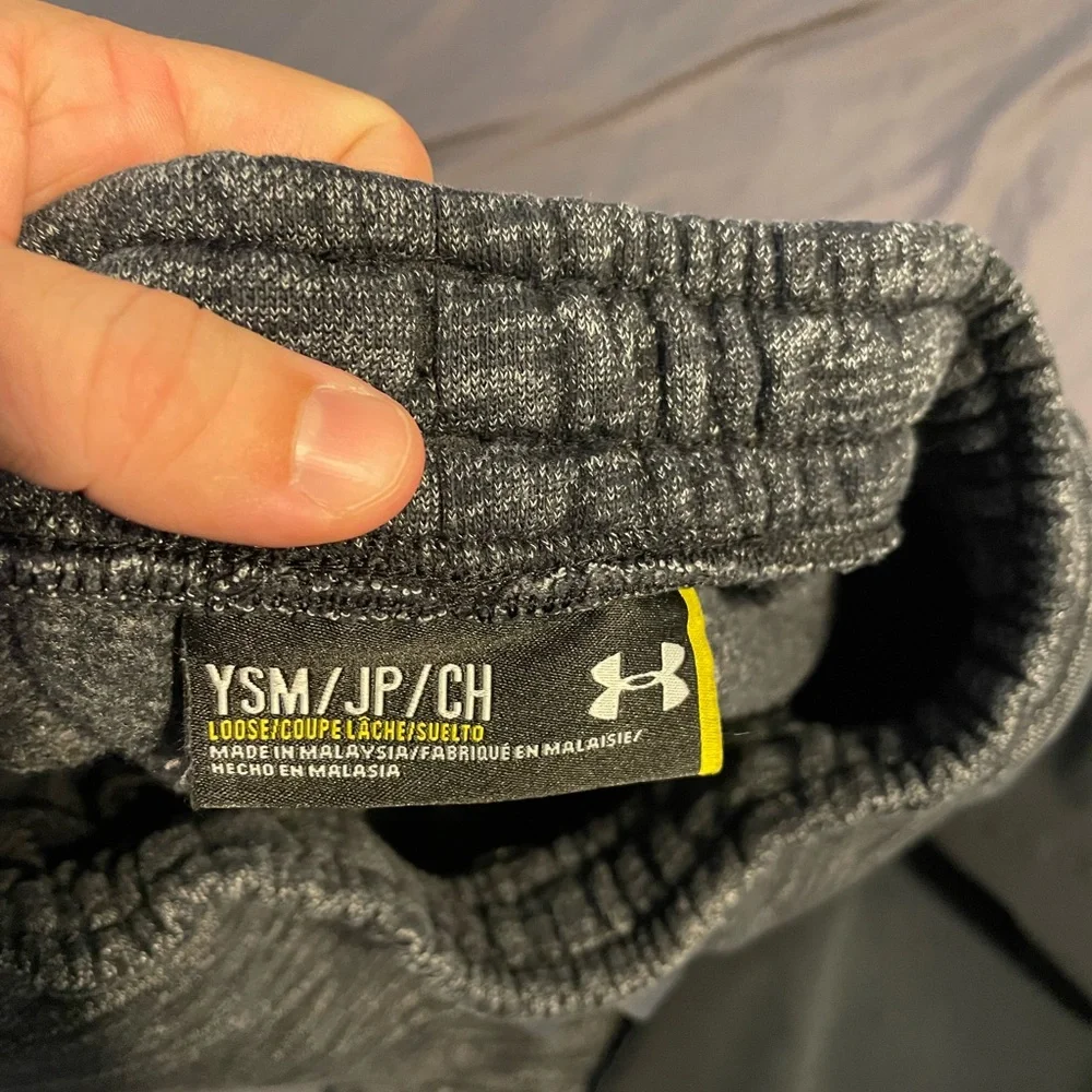 Bundle of 2 Under Armour Kids Charcoal‎ Joggers